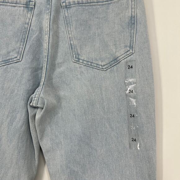 Pacsun Pintuck High Rise Bootcut Jeans Womens 24 NEW Light Blue Wash Button Fly - Picture 4 of 12